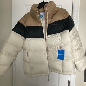 Womens Puffect colorblock jacket